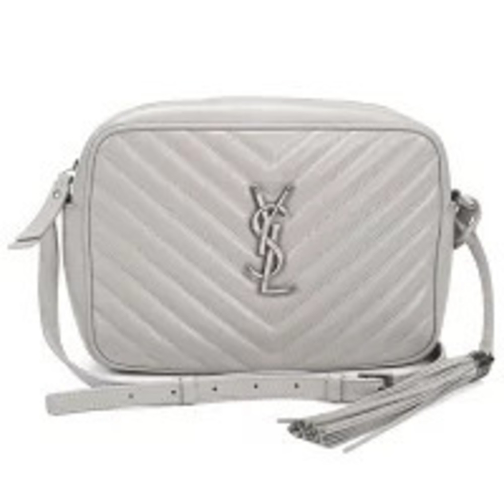 Saint Laurent Crossbody Bag Lou Camera Leather Gray